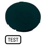 Button plate, flat black, TEST