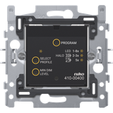 Smart universal push-button dimmer with RF transmitter and receiver, 3 – 200 W, 2-wire, with claw fixing