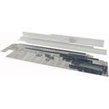 Mounting kit for fuse combination unit, covering multiple sections, section w=1000mm