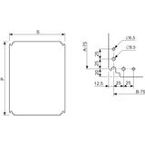 POLYESTER MOUNT. PLATE 300X250