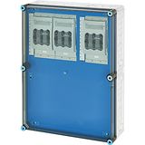 Mi load separator box IP65, 3x160A NH00 3p op Rail 630A 5 pole, 450x600