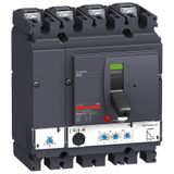 circuit breaker ComPact NSX160N, 50 kA at 415 VAC, MicroLogic 2.2 trip unit 160 A, 4 poles 4d