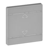 Cover plate Valena Life - Up/Down symbol - 2 modules - aluminium