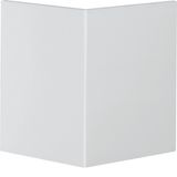 External corner lid for wall trunking BR lid 80mm in traffic white