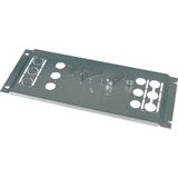 Mounting plate, +mounting kit, for NZM3, horizontal, 4p, HxW=250x600mm