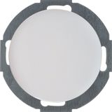 Blind plug centre plate, R.classic, p. white glossy