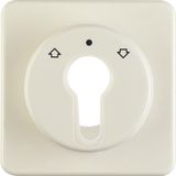 Cen. plate f.key push-b. f.blinds/key switch,splash-prot.flush-mtd IP4