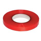 Temperature resistant, double-sided adhesive tape, red