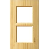 LL - COVER PLATE 2X2P 57MM BAMBOO