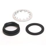 Allen-Bradley 800Z-G2AH1 800Z Zero-Force Touch Button Accessory, General Purpose, Mounting Ring Nut, 22.5 mm, Plastic