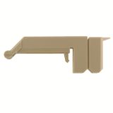 Terminal cover, Polyamide 66, beige, Height: 139 mm, Width: 54 mm, Dep