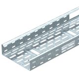 IKS 610 FS  IKS cable tray, with outlet. holes in side panels, 60x100x3000, Steel, St, strip galvanized, DIN EN 10346