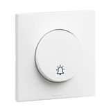 6A Urbano doorbell push button in white finish