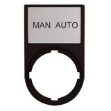 Label Plate with Label : MAN AUTO