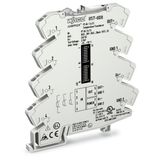857-808 Temperature signal conditioner for RTD sensors; Current and voltage output signal; Supply voltage: 24 VDC