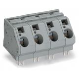 PCB terminal block 16 mm² Pin spacing 15 mm gray