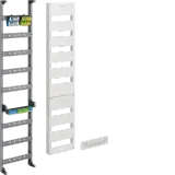 Distribution panel, univers Z, height 1200mm, 8-row, 1-field, PE/N vertical