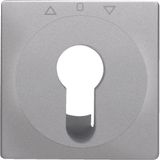 Centre pl. f. key switch/key push-button f. blinds, Q.1/Q.3, alu velve