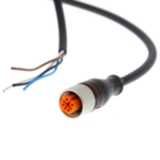 Sensor cable, M12 straight socket (female), 4-poles, PUR cable, 2 m