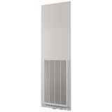 Front plate (section high), ventilated, W=600mm, IP42, grey