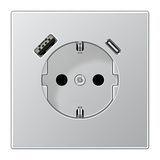 SCHUKO socket with USB type AC AL1520-15CAD