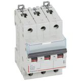 DX³6000 10kA high inlet and low outlet 3P 400~ screw circuit breaker - 25A - D curve - for traditional HX³ comb