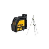 Cross-line laser level with tripod and case