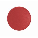 Button plate, flush, red