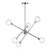 Globo Ceiling Lamp 6 lights Chrome