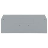 End and intermediate plate 2 mm thick gray