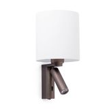 ROB BRONZE WALL LAMP WITH LED READER
