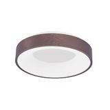 Triac Dimmable Brushed Coffee Aluminium   & Acrylic  LED 30 Watt 230 Volt  1845Lm 3000K IP20  D: 38 H: 9 cm