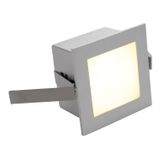 FRAME BASIC LED, 1W, 350mA, warmwhite, angular, silvergrey