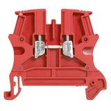 Terminal block Viking 3 - screw - 1 connect - 1 entry/1 outlet - pitch 5 - red