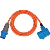 CEE Extension Cable IP44 For Camping/Maritim IP44 3m orange H07RN-F 3G2.5 CEE plug, angled coupling 230V/16A