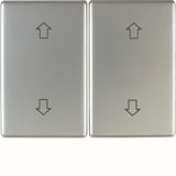 Rockers with imprinted symbol arrows, Arsys, stainless steel