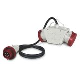 2-WAY ADAPTOR 3P+N+E 32A IP66 W/CABLE