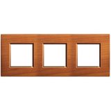 LL - cover plate 2x3P 71mm cherrywood
