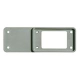 Adapter plate (industrial connector), Plastic, Colour: grey, Size: 8