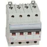 DX³6000 10kA high inlet and low outlet screw circuit breaker 4P 400~ - 25A - D curve - for traditional HX³ comb