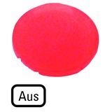 Button lens, flat red, AUS