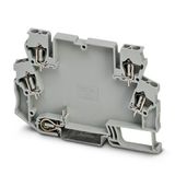 STTCO-LG 2,5/4 PE GY - Component terminal block