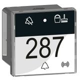 Control indicator Arteor for room management - with bell push-button