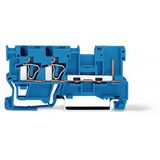 2-conductor/1-pin carrier terminal block 4 mm² for DIN-rail 35 x 15 an