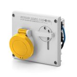 INTERLOCKED SOCKET 3P+N+E IP44 16A 4h