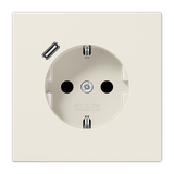 SCHUKO socket with USB type C LS1520-18C