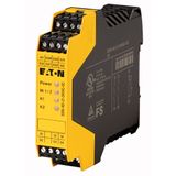Safety relay emergency stop/protective door, 24VDC/AC, 2 enabling paths