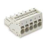 1-conductor female connector Push-in CAGE CLAMP® 10 mm² light gray