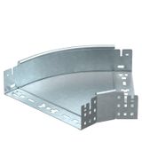RBM 45 830 FT  Bend 45°, Magic 85, horizontal, with quick coupling, 85x300, Steel, St, hot-dip galvanized, DIN EN ISO 1461