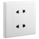 Eloe 1gang 2x2p euro-us socket